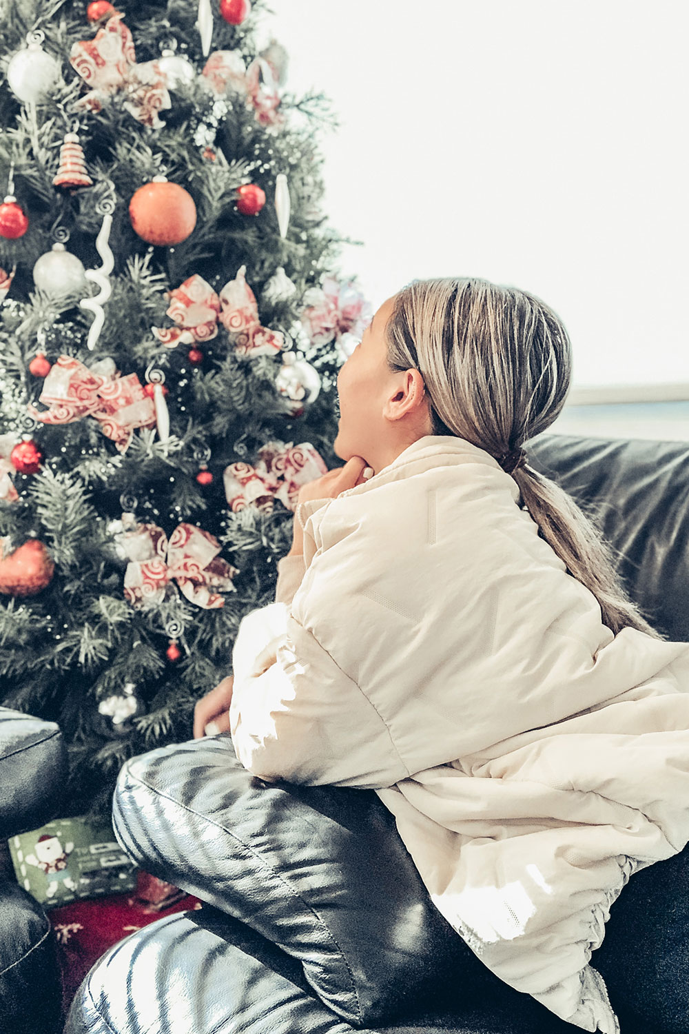 Fluffy comfy jacket funnel neckline zippered front