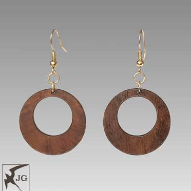 koa earrings circle