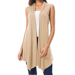 Beige sleeveless vest amazon