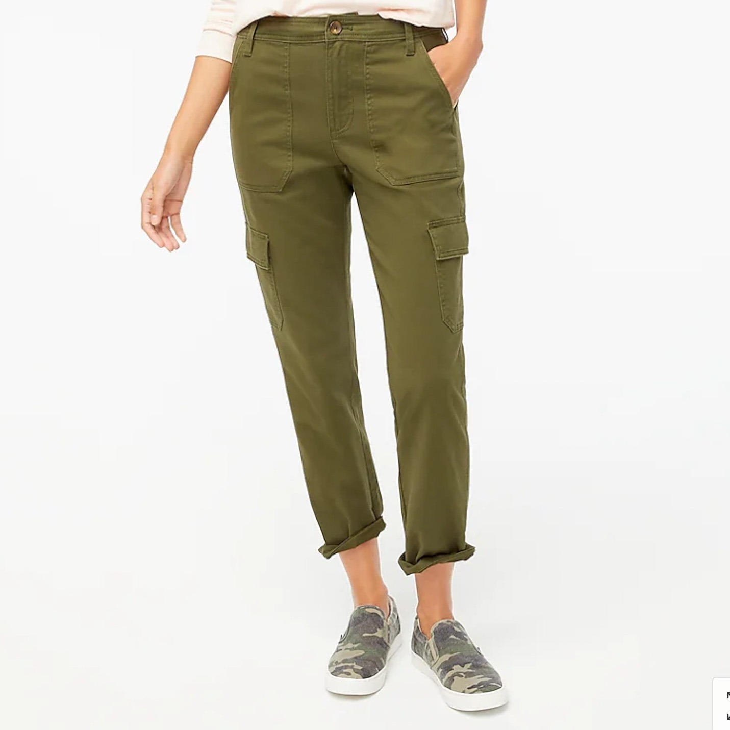 high rise chino cargo pant jcrew