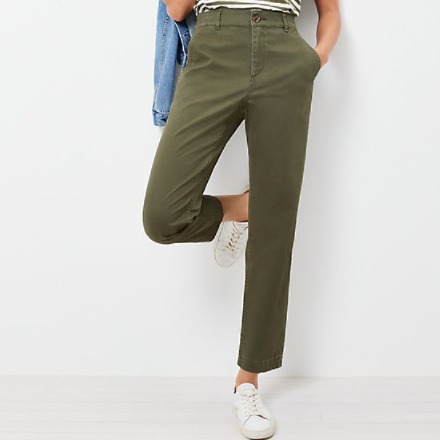 straight pants olive loft