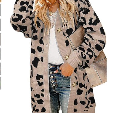 LEOPARD PRINT CARDIGAN AMAZON