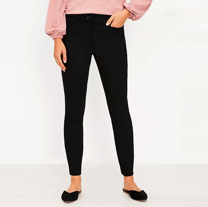 basic black pants loft new