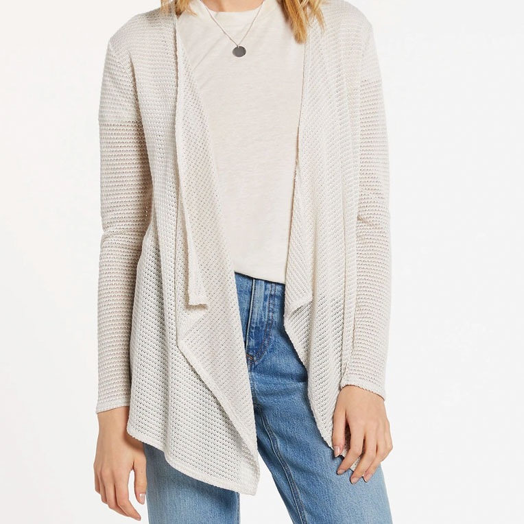 wrap cardigan oatmeal