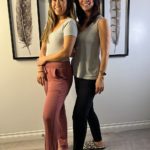 black and pink lounge wear with Grey tank