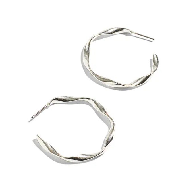 Madewell Medium Twirl Hoop Earrings