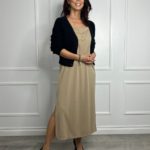 slimming dress black