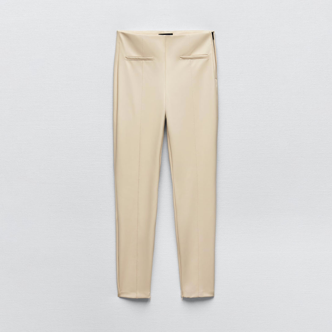 ZARA FAUX LEATHER LEGGINGS